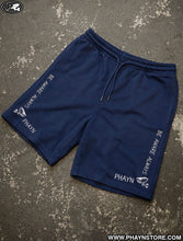 Load image into Gallery viewer, "WHO ARE YOU" SHORTS - BLUE