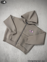 Load image into Gallery viewer, SCUBA ZIP HOODIE (GREY)