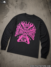 Load image into Gallery viewer, IRON FLAME LONGSLEEVE - BLACK/PINK