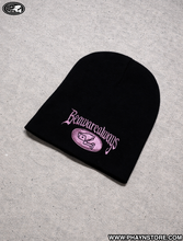 Load image into Gallery viewer, SKULL BEANIE - BLACK/PINK