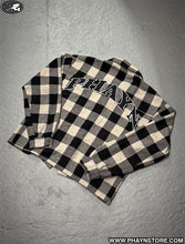 Load image into Gallery viewer, FLANNEL SHIRT - BLACK/WHITE