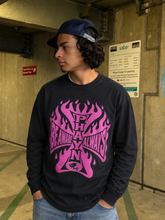 Load image into Gallery viewer, IRON FLAME LONGSLEEVE - BLACK/PINK