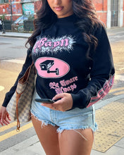 Load image into Gallery viewer, FLAME LONGSLEEVE – BLACK/PINK