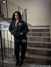 Load image into Gallery viewer, ZIP HOODIE – BLACK/CAMO