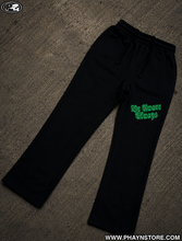 Load image into Gallery viewer, CUFFLESS JOGGERS – BLACK/GREEN