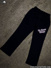 Load image into Gallery viewer, CUFFLESS JOGGERS – BLACK/PINK
