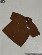 Load image into Gallery viewer, BUTTONED SHIRT- BROWN