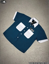 Load image into Gallery viewer, BUTTONED SHIRT- TURQUOISE