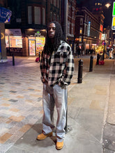 Load image into Gallery viewer, FLANNEL SHIRT - BLACK/WHITE
