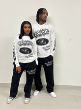 Load image into Gallery viewer, CUFFLESS JOGGERS –BLACK/WHITE