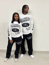 Load image into Gallery viewer, CUFFLESS JOGGERS –BLACK/WHITE