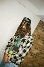 Load image into Gallery viewer, FLANNEL SHIRT - BLACK/WHITE